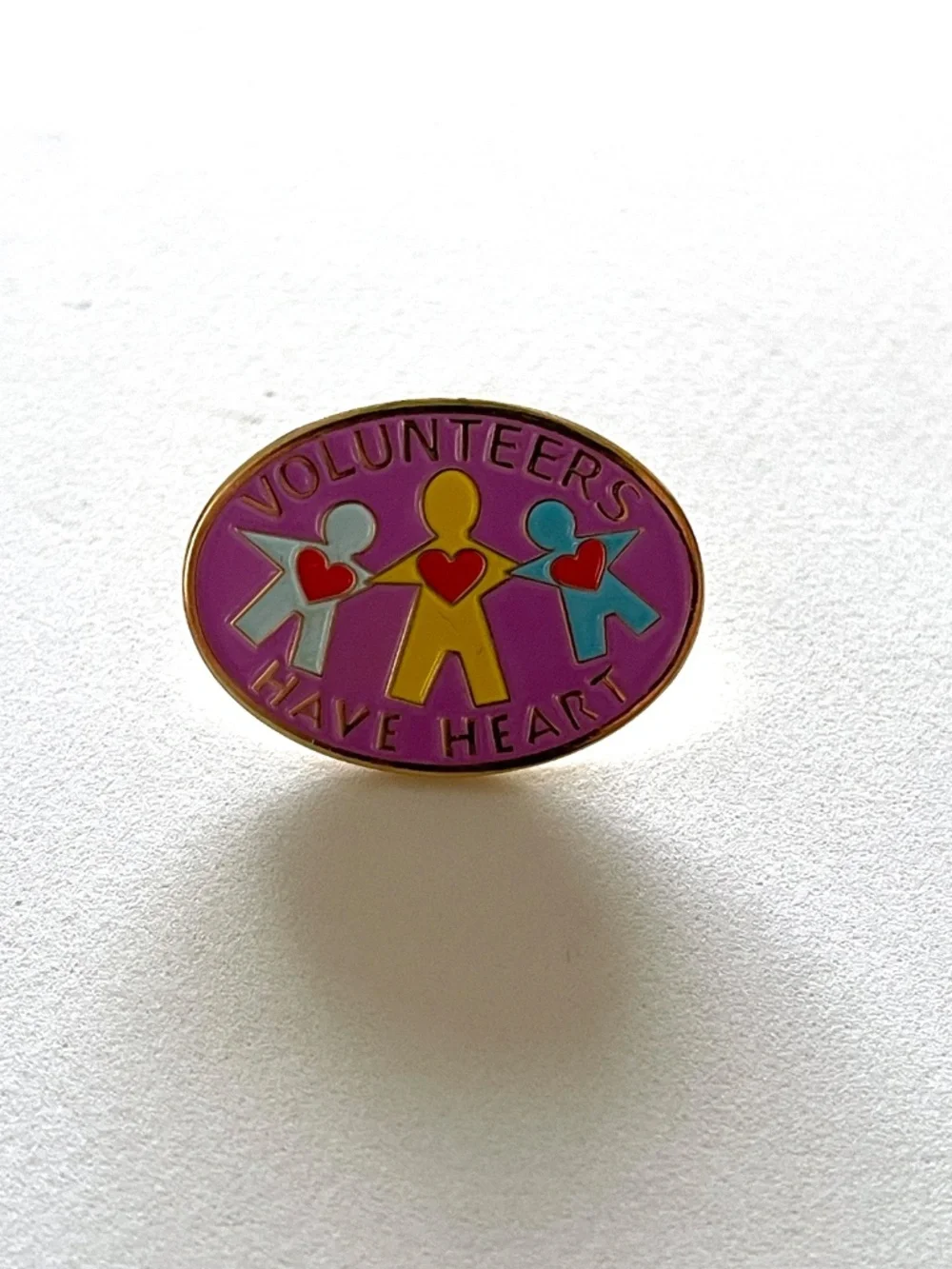2 Girl Scouts Pins GS Volunteers Have Heart